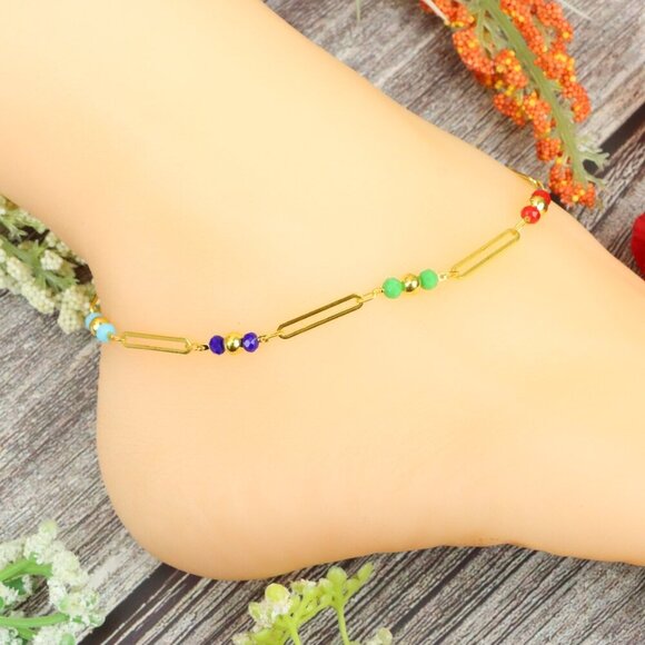 "Elegant Handmade Anklet – Delicate Jewelry for Women, MAR091148 - Picture 6 of 10